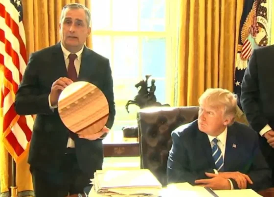 Intel meeting with Trump turned into a really awkward infomercial