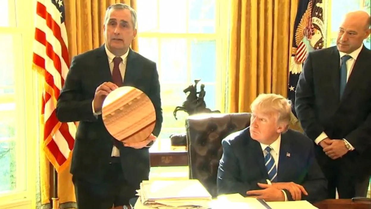 Intel meeting with Trump turned into a really awkward infomercial
